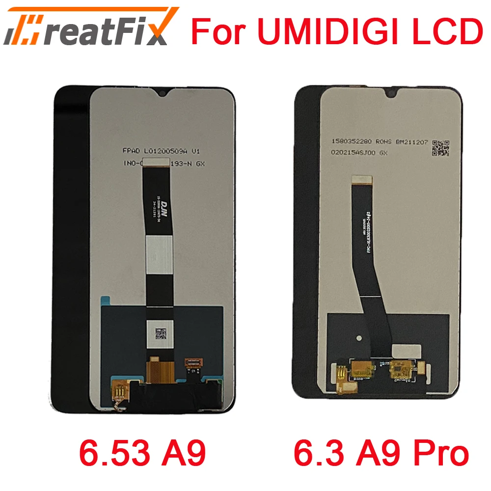 

Original UMIDIGI A9 Pro A9PRO LCD Display and Touch Screen Digitizer Assembly Replacement for UMIDIGI A9 LCD Sensor +Tools