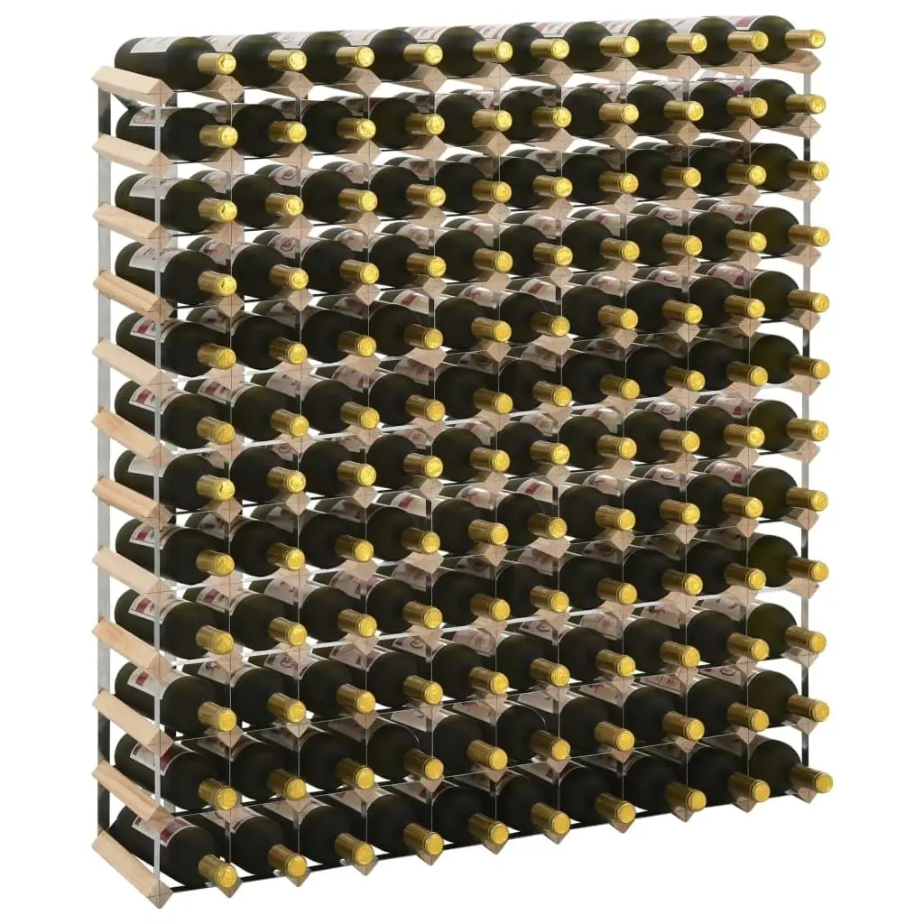 for 120 Bottle Pinewood Wine Rack - Durable Solid Wood Storage Solution for Home or Bar