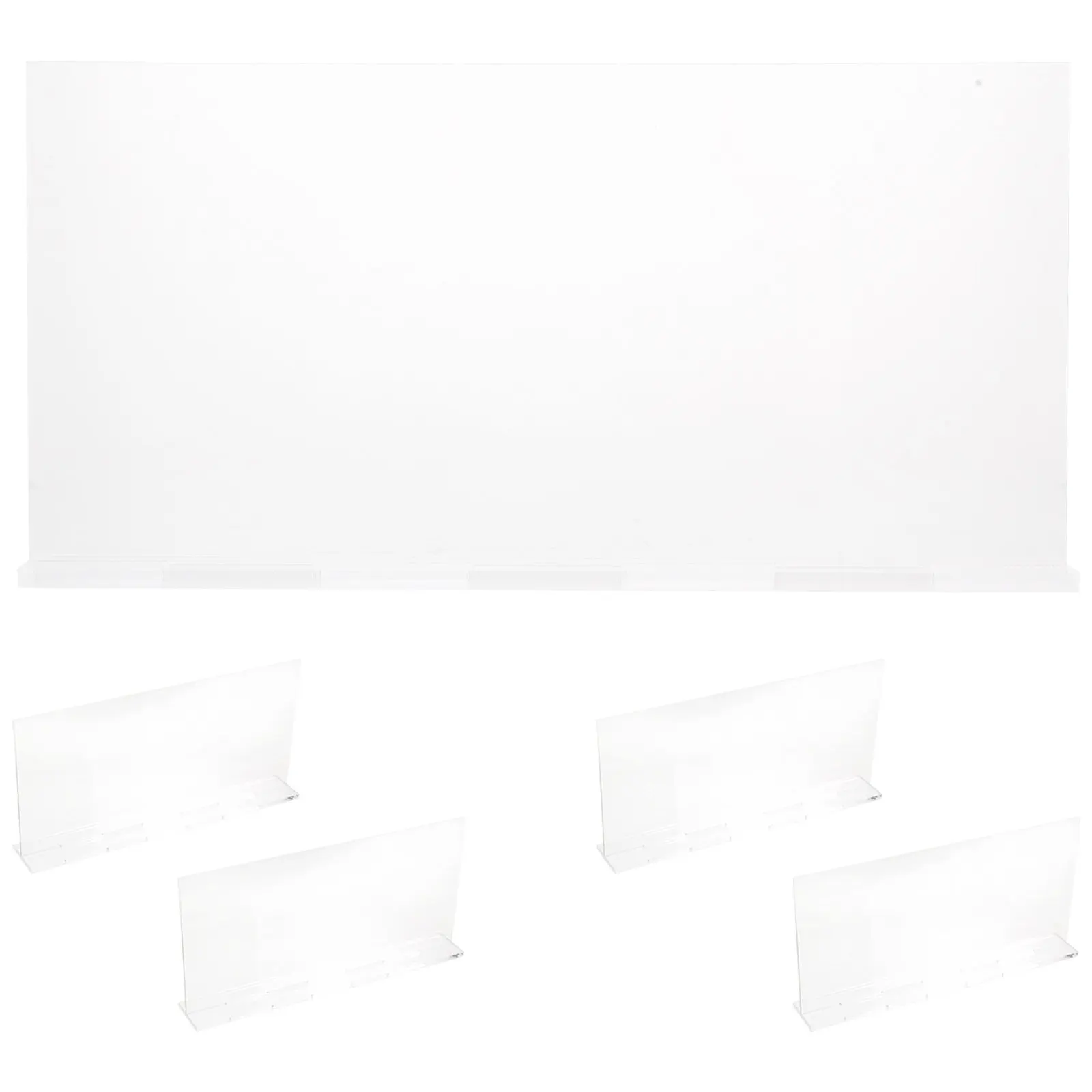 

Набор из 5 прозрачных акриловых табличек для стола, держателей номеров для офисного стола, знаков рассадки на свадьбу, пустых подставок для демонстрации