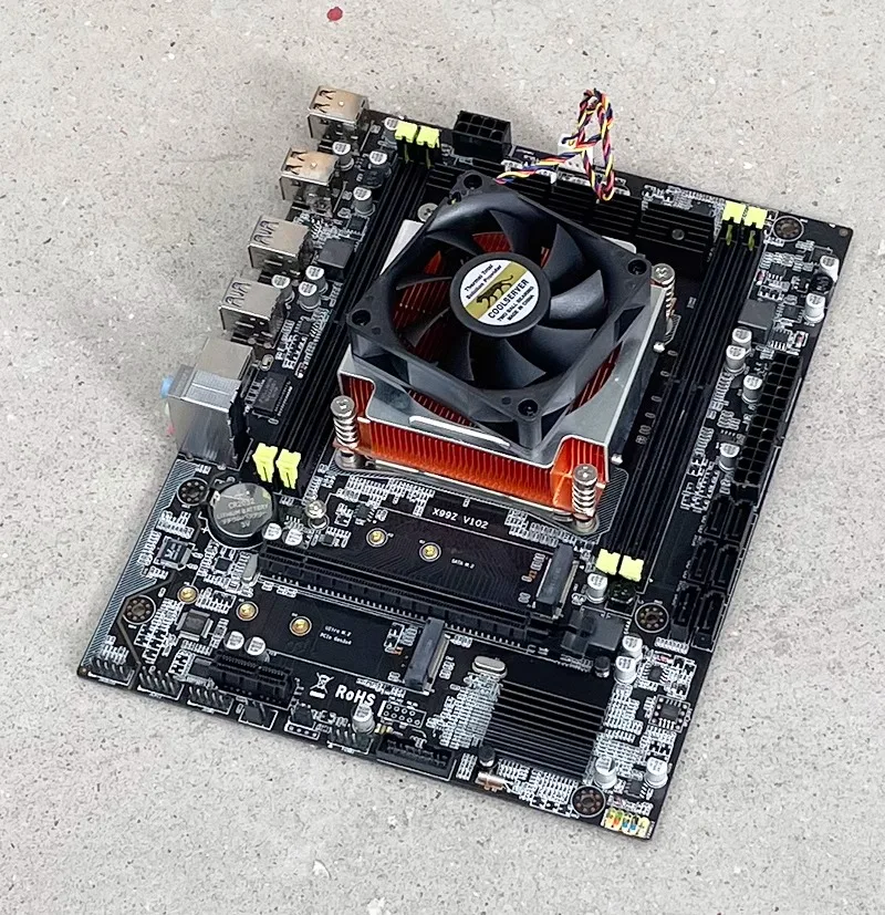 

X99Z V102 Main Board 2011 Pin Delivery E52620v3 Chicken Blood Edition 6 Core 12 Thread Full Load 3.2G Gaming Computer