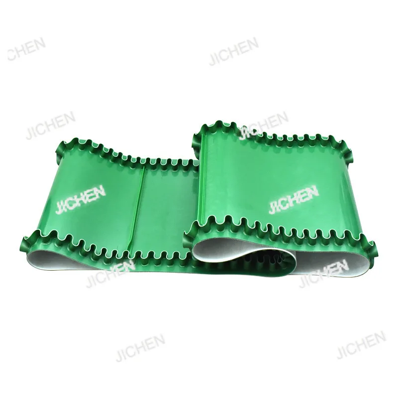 

Neu versandte Artikel green conveyor belt pvc light belt white skirt, conveyor belt industrial lawn pattern PU blue