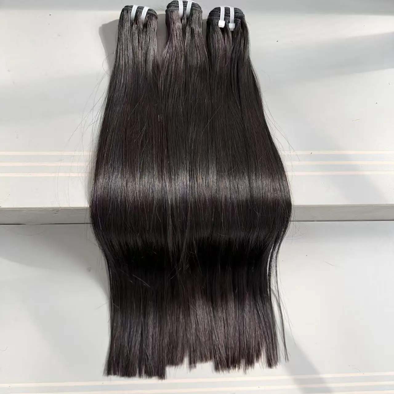 MLK 16A الخام الفيتنامية عذراء حزم مستقيمة وصلة إطالة شعر طبيعي مزدوجة تعادل 100% نسج الشعر غير المجهزة حزمة 100 جرام/الحزمة #3