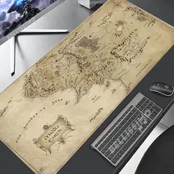 Medieval Fantasy Pattern Non Slip Lock Edge Rubber Gaming Mouse Pad Desk Mat