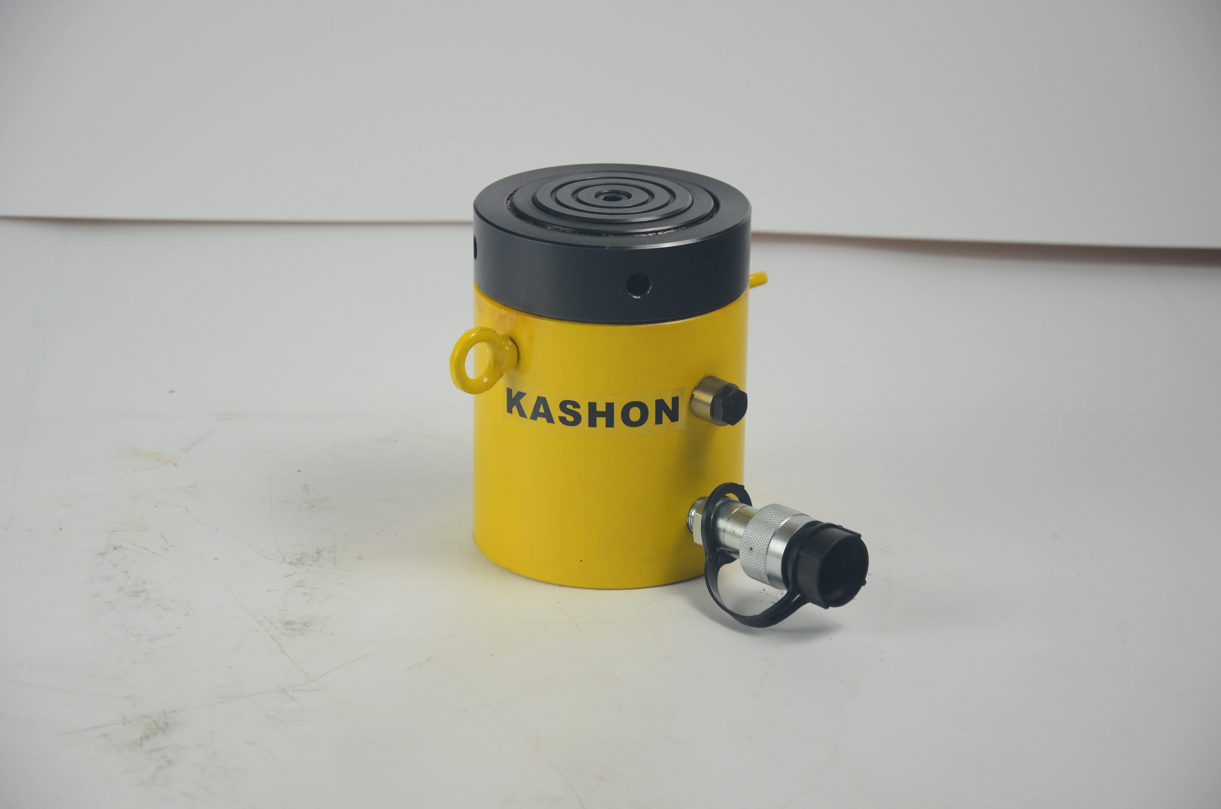 CLP-602 أسطوانة هيدروليكية تلسكوبية منخفضة الارتفاع 60 طن 50 مم مع صامولة