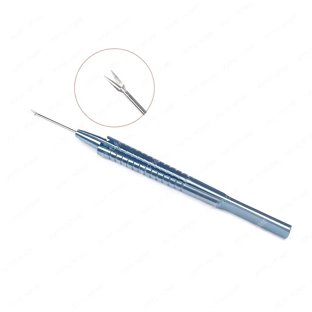 

Титановые офтальмологические хирургические инструменты Vitrereoretinal Intraocular микроножницы Ножницы для резки IOL