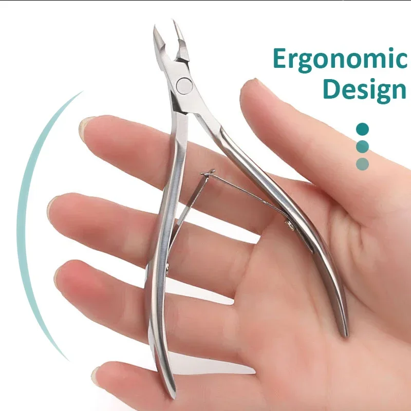 Professional Nail Nipper Stainless Steel Cuticle Nail Clipper Art Manicure Pedicure Care Trim Plier Cutter Beauty Scissors Tool