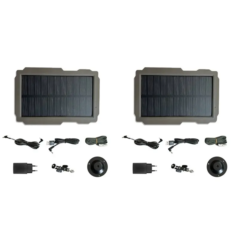B04B-2X Camera SP-03 Trail Camera Solar Panel Kit For Suntek Trail Camera All Model Camera Panel Charging Panel EU Plug