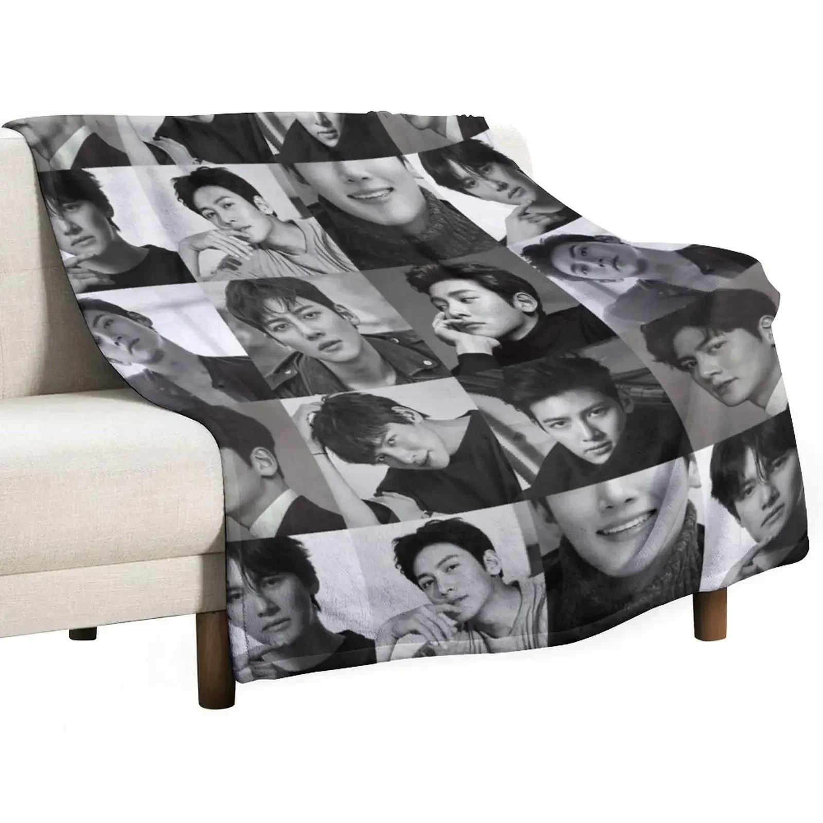 

Ji Chang Wook Collage Throw Blanket Sofa Throw Weighted decorative Large Blankets