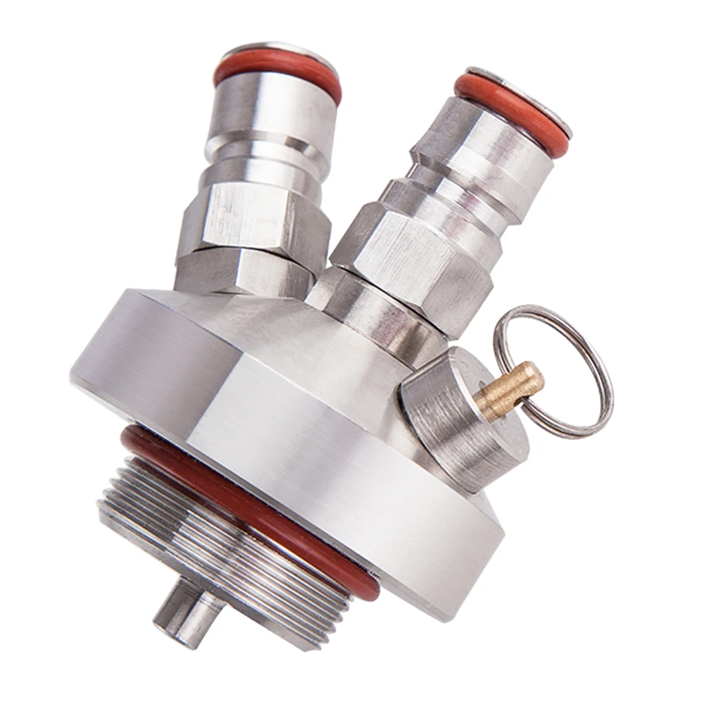2pcs Stainless Steel Keg Dispensers with 12'' Hose Craft Growler Kegging Equipment