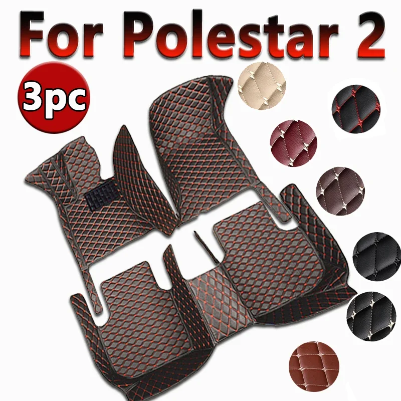 Car Floor Mats For Polestar 2 2020-2022 DropShipping Center Auto Interior Accessories Leather Carpets Rugs Foot Pads