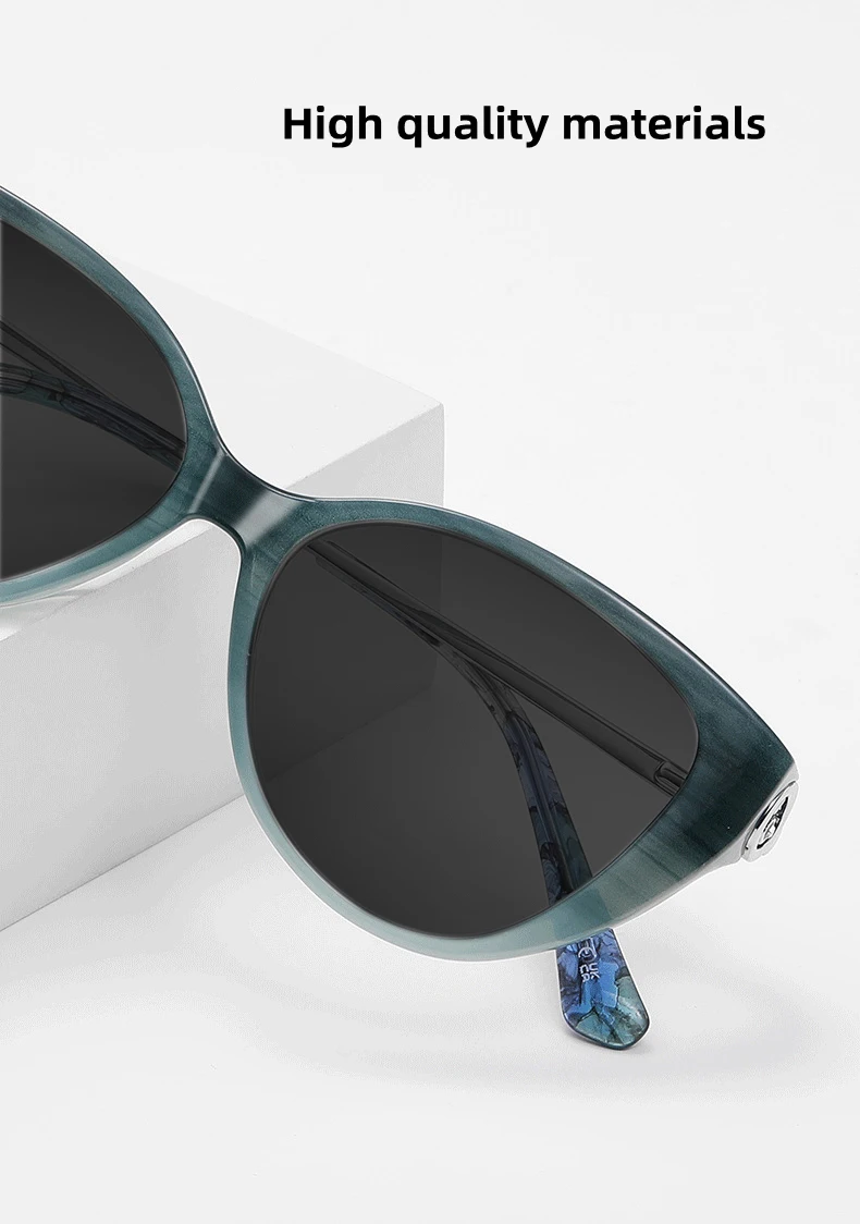 LOERHUNAR Hohe Qualität Luxus Marke Design Cat Eye Myopie Sonnenbrille frauen Anti UV400 Mode Straße Fotografie Sonnenbrille – Detail 9