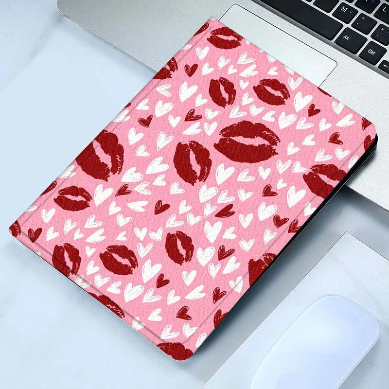 Luxurious lip pattern For Xiaomi Redmi Mi Pad 4 5 6 6s 7 8 SE Pro 2 11 Plus Max 12.4 11 11.2 12.5 8.7 inch Tablet Case