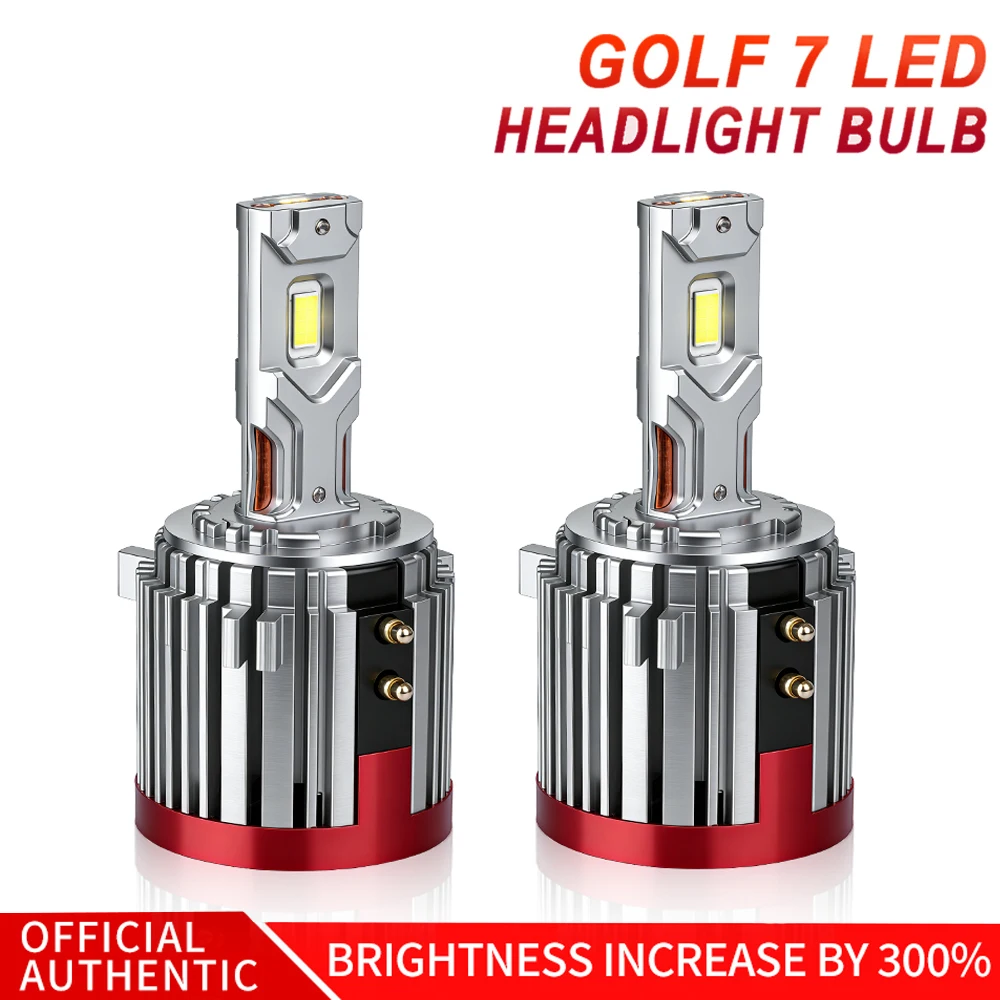 2PCS 120W 30000LM H7 Led Headlights Canbus NO Error for VW Golf 6 Golf 7 T-ROC Passat Tiguan Touran Mercedes-Ben Low Beam Light