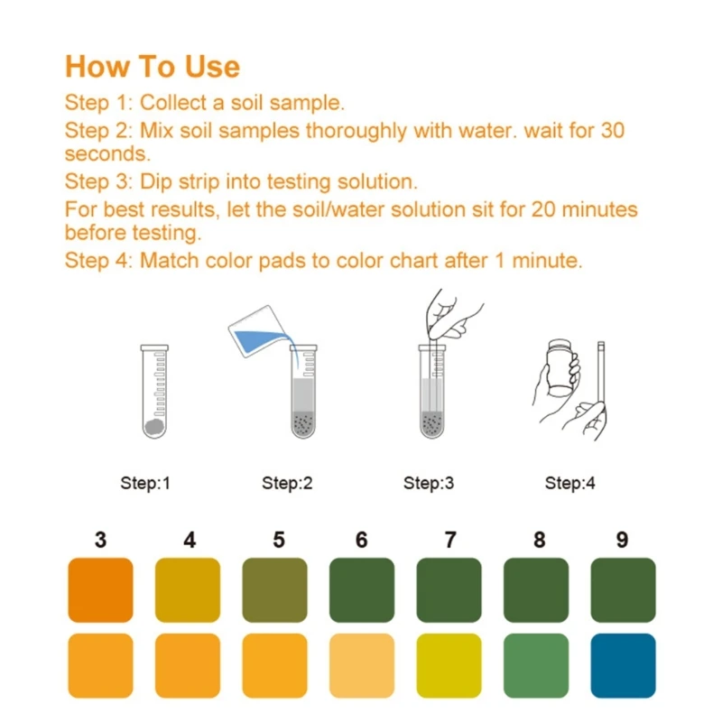 100 Strips Lakmoesproef Papier pH3-9 Testpapier voor Water Bodem Testen Teststrips Alkaline Acid