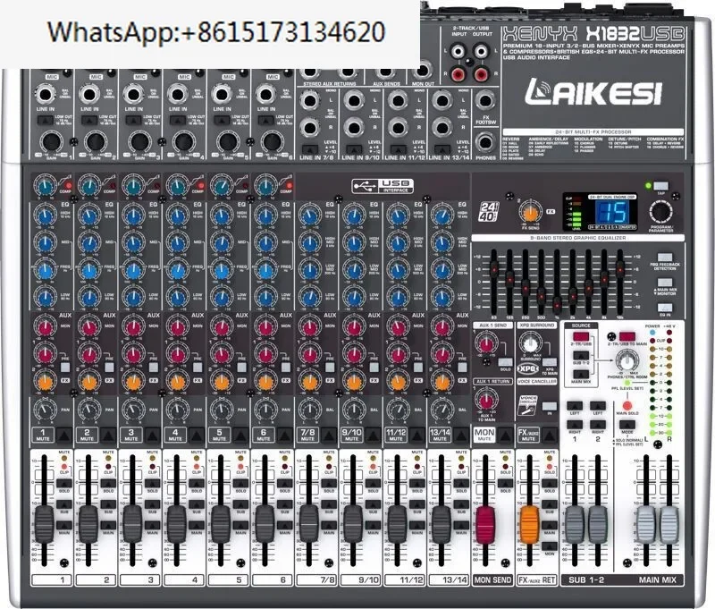 LAIKESI audio mixer XENYX/1832-USB 12 channel sound consoles