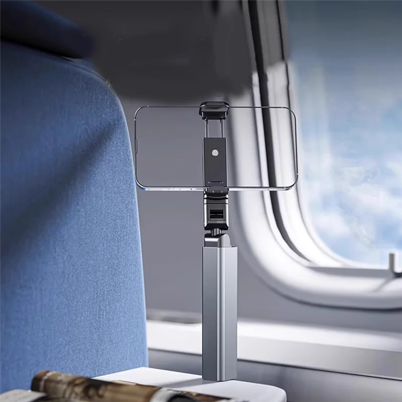 

Регулируемая подставка для телефона в самолете Travel Essentials 360° ° Вращающийся складной крючок, карманный размер для настольного подноса