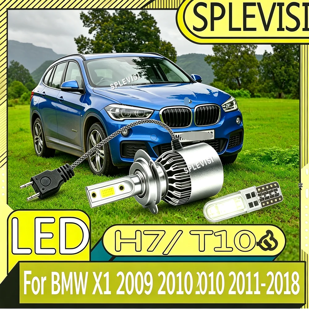 H7 High Low LED Headlight w/ long-lasting performance For BMW X1 2009-2018 2009 2010 2011 2012 2013 2014 2015 2016 2017 2018