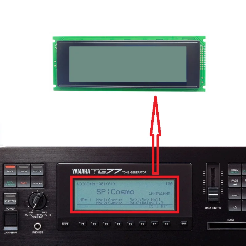 

LCD Module For YAMAHA SY99 SY77 TG77 SY99 synthesizer Display Screen Repair