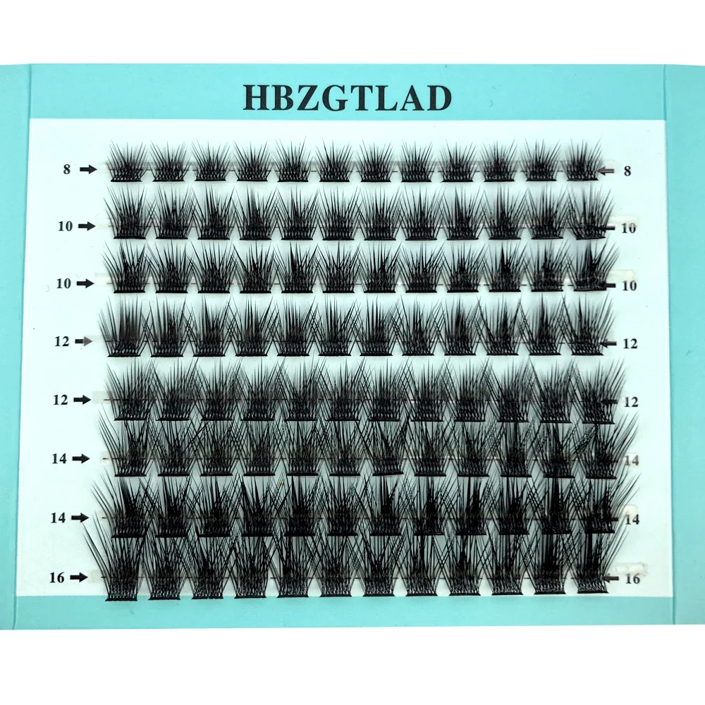 L Curl 3D Fluffy Single DIY Cluster False Lashes Premade Volume Fans Individual Eyelash Segmented Extension Natural Fake Lashes