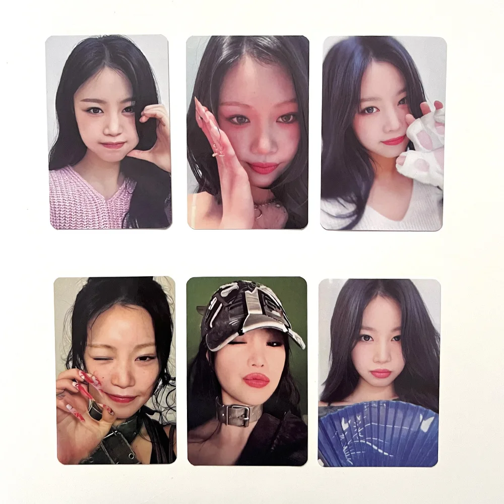 6PCS KPOP SOOJIN EP RIZZ Two Side Selfie Card LOMO Card Postcard Special Card Random Card Fans Collection Gifts Star Surrounding