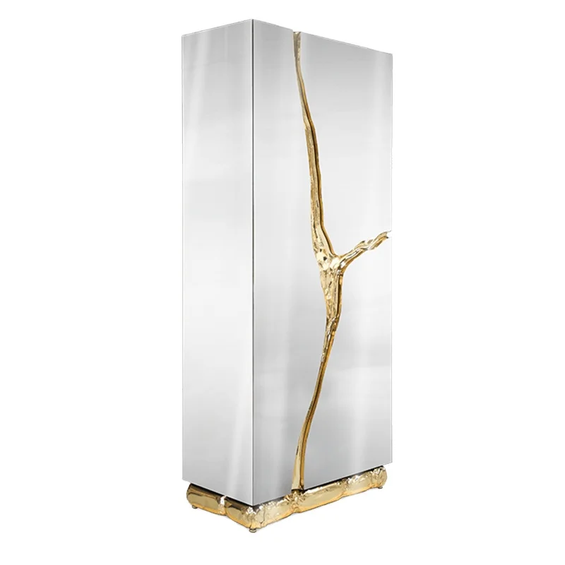 Armoire d'angle en bois blanc avec pied en acier inoxydable, bar moderne, présentoir à vin, restaurant à vendre, meilleur design, nouveau, 2022