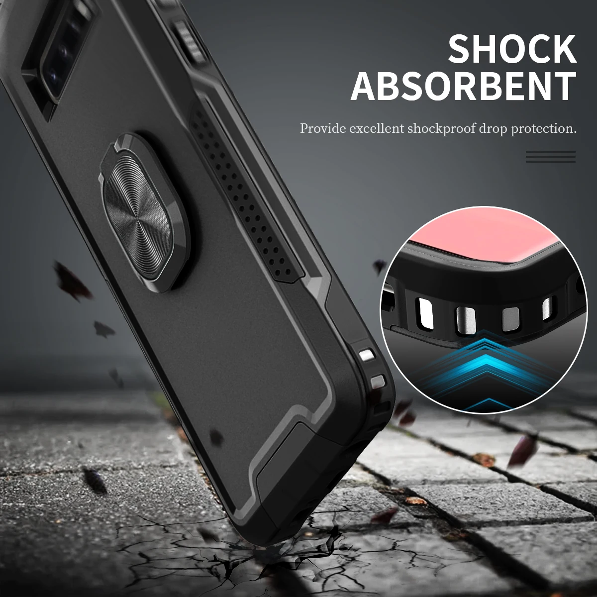 Galaxy S10 Heavy Duty Drop Protection Anti-skid Rugged Shockproof/Dust Proof 3-Layer Phone Case For Samsung Galaxy S10+ Plus