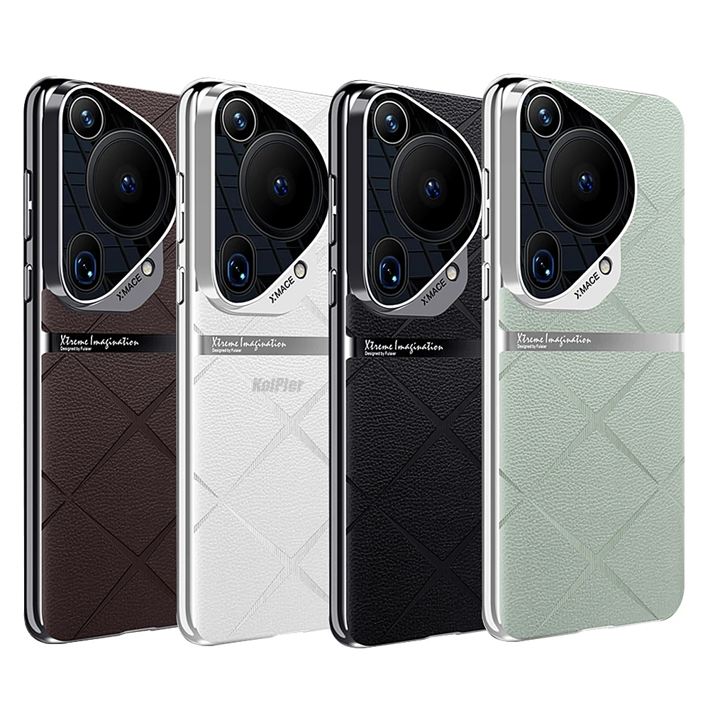 Original Case For Huawei PURA 70 ULTRA Luxury leather Hard Shockproof Cover For PURA70ULTRA Lens Protection Plating Skin Coque