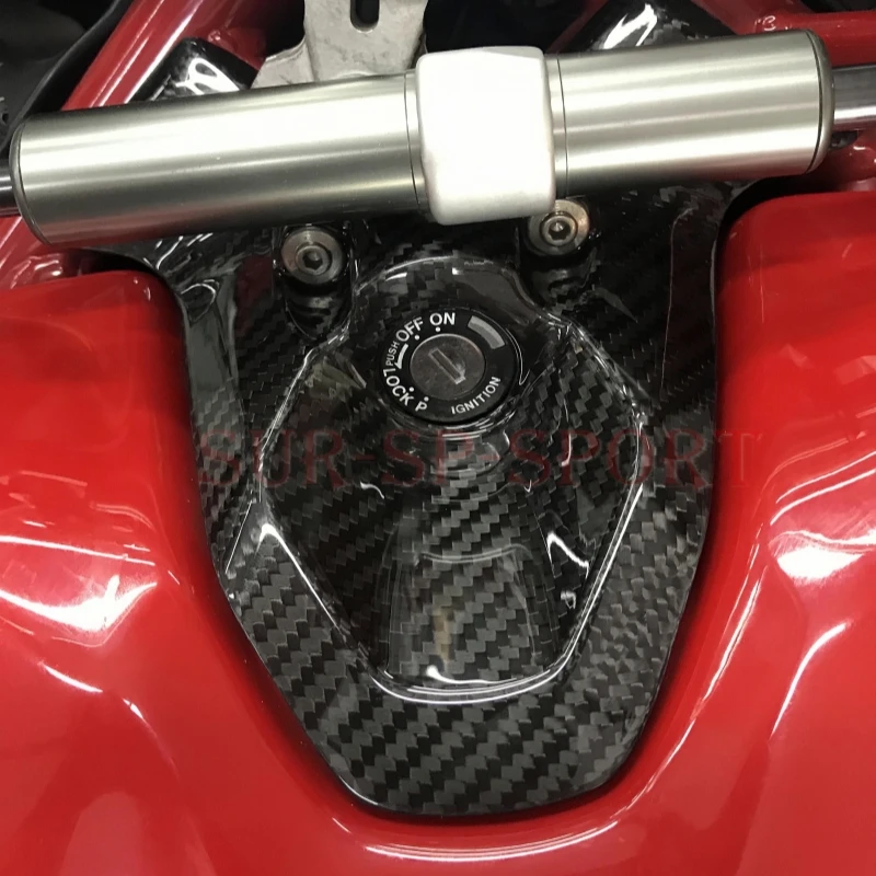 

Для Ducati 848 1098 1198 крышка переключателя зажигания Защитная обтекатель полностью из углеродного волокна 100%