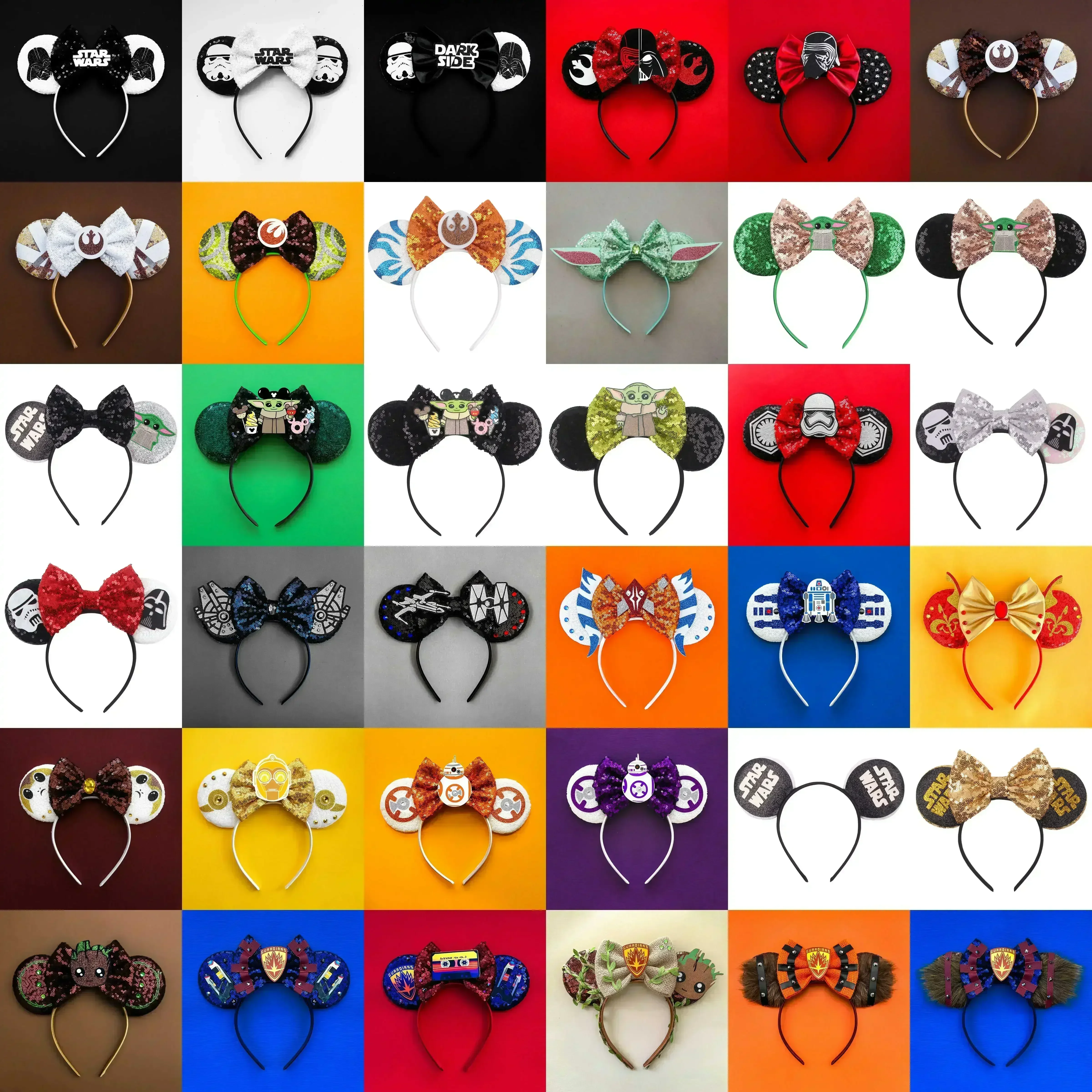 Marvel Spider-Man Headbands for Women Mickey Mouse Ears Hair Accessories Kids Cosplay Avengers Spiderman Mask Hairband Girl Gift