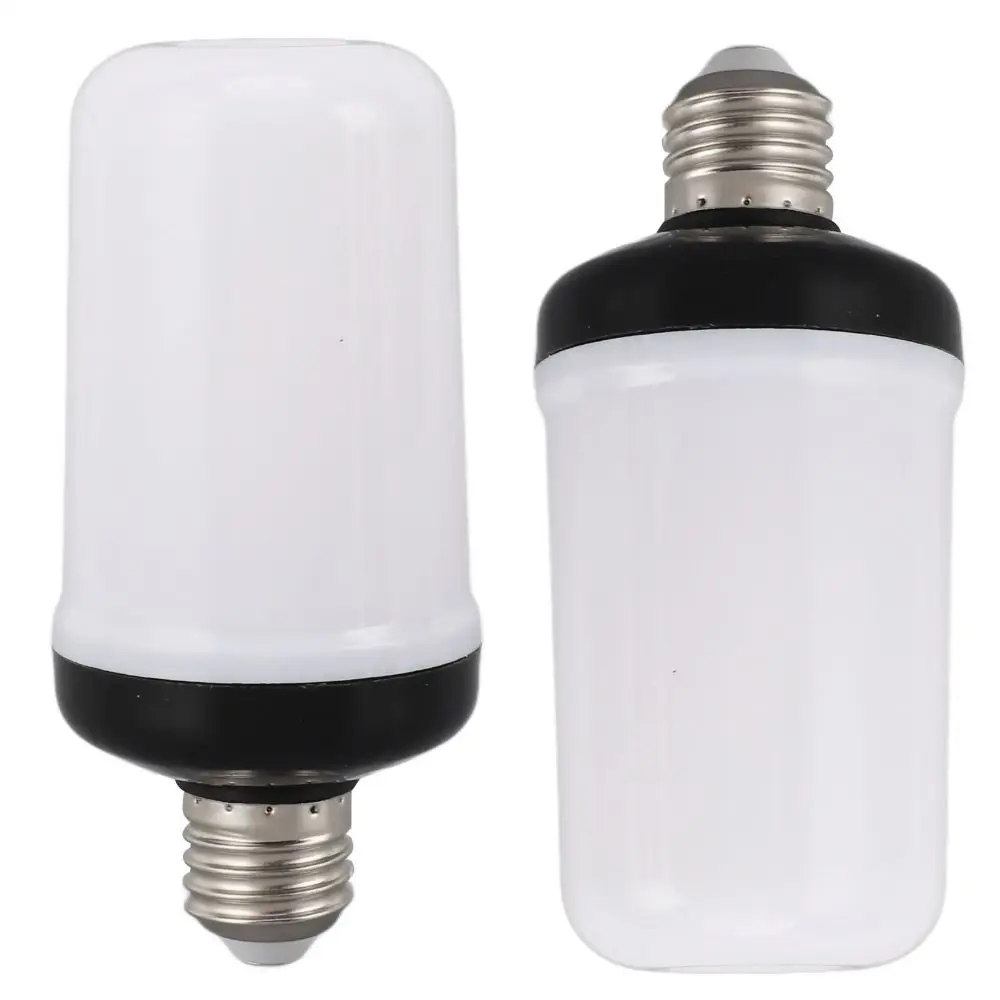 2 Pack Funny 4 Modes LED Flame Light Bulbs E26 Base AC 85-265V Flickering Light Bulbs Yellow light Flame Lights Bulbs Indoor