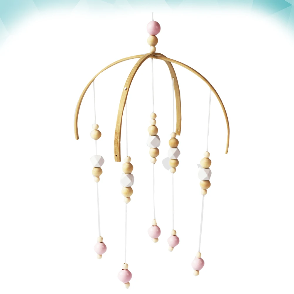 

Wooden Beads Handmade Wind Chime Thick Eco Friendly Pendant Baby Room Hanging Bed Photography Props