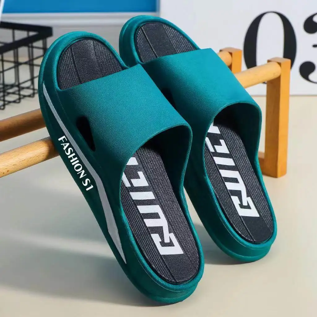 

Мужские домашние тапочки, новые летние нескользящие тапочки для ванной, удобные для ношения, пляжные сандалии для улицы, дышащие кожаные тапочки