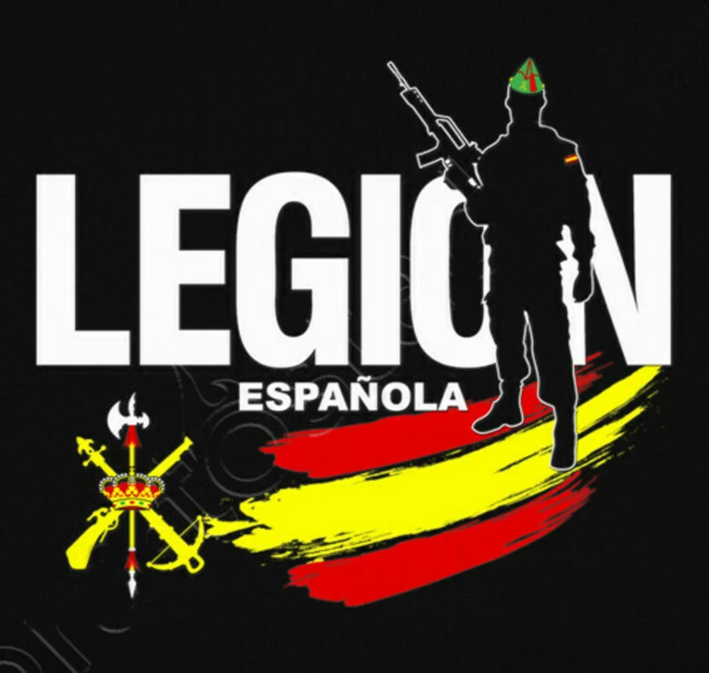 

Legion Espanola Spanish Foreign Legion T-Shirt. Summer Cotton Short Sleeve O-Neck Mens T Shirt New S-3XL