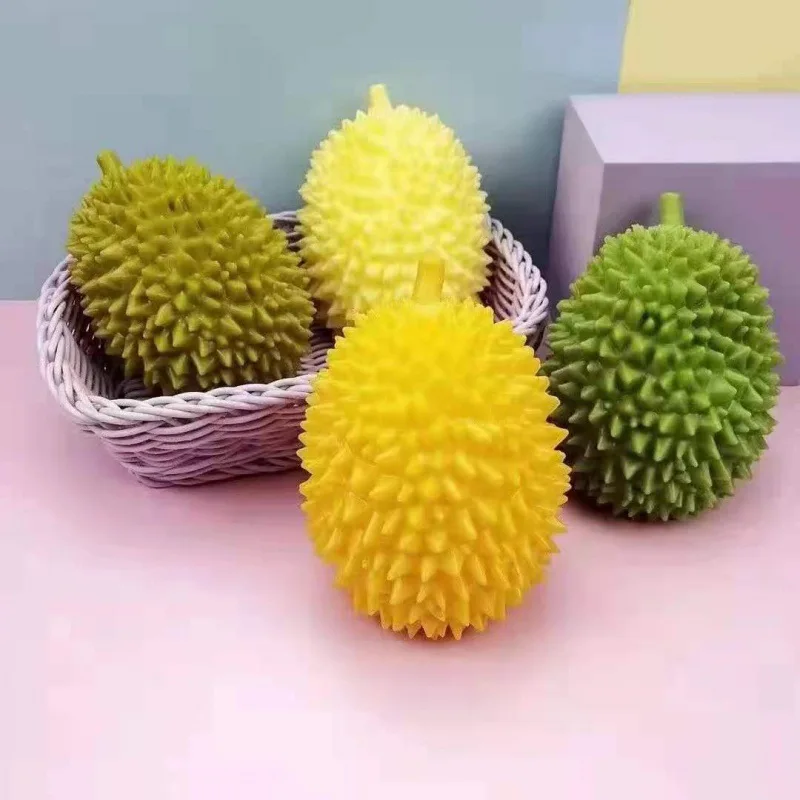 

1PCS Creative Simulation Of Durian Knead Toys Fall Not Bad Fun Pressure Relief Pressure Ball Toys Children's Fruit Toys