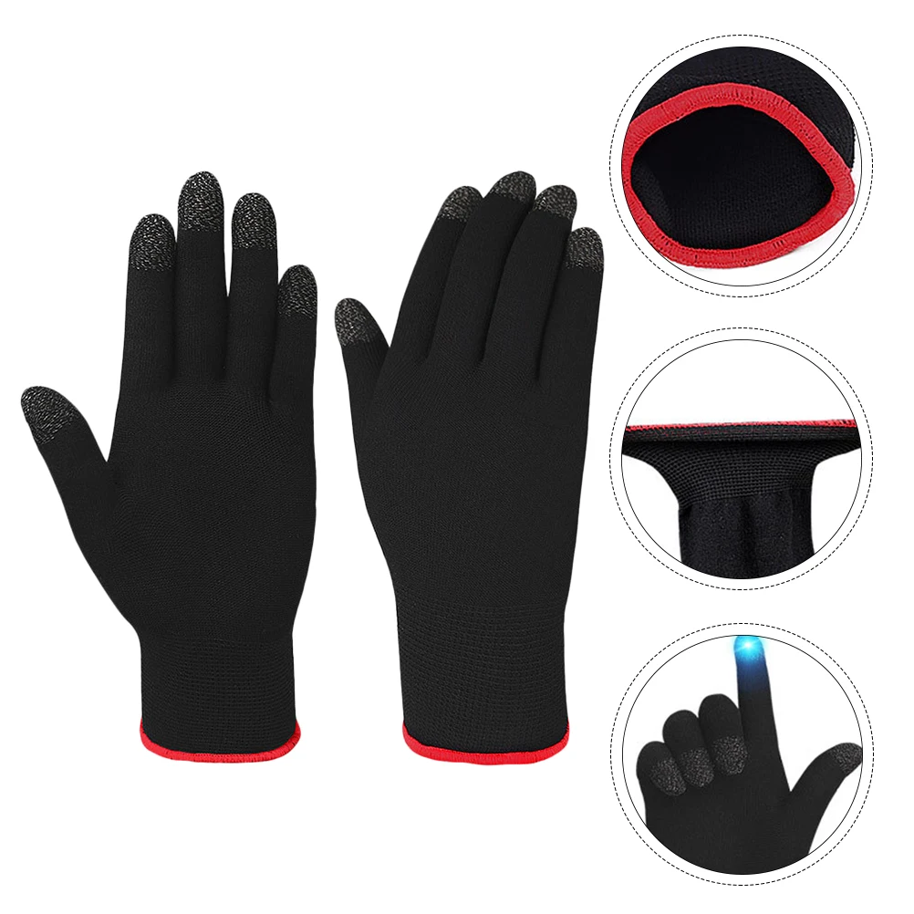 

Touch Screen Gloves Thermal Nylon Warm Winter Outdoor Cycling Full-finger Glove Protective Mitts Telefingers Woman Gloves