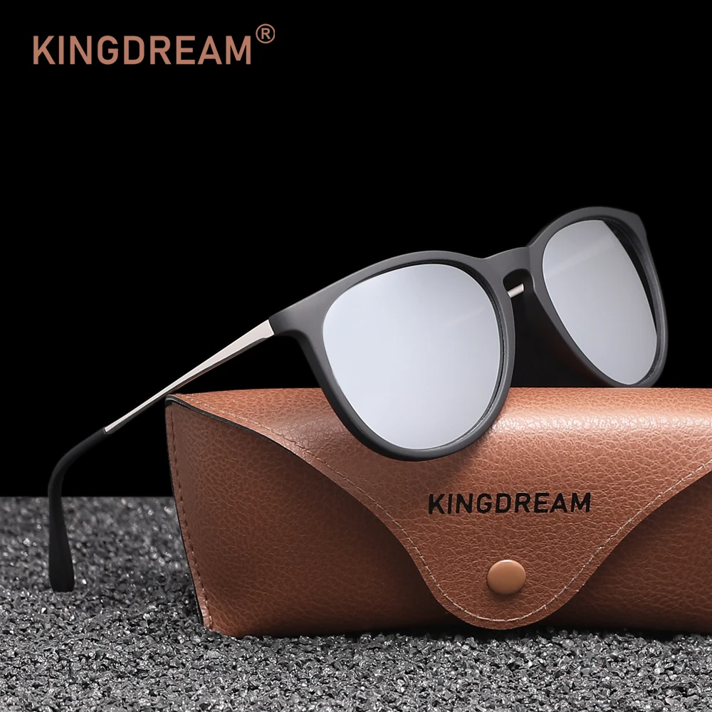 KINGDREAM خمر الاستقطاب النظارات الشمسية الرجال النساء مكبرة القيادة UV400 حماية أزياء السيدات نظارات شمسية