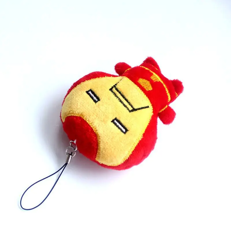 10 cm Marvel Spiderman Hulk Iron Man Thor Plüsch-schlüsselanhänger Niedliche Cartoon Gefüllte Puppe Auto Schlüsselanhänger Kawaii Rucksack Anhänger Dekor Geschenk