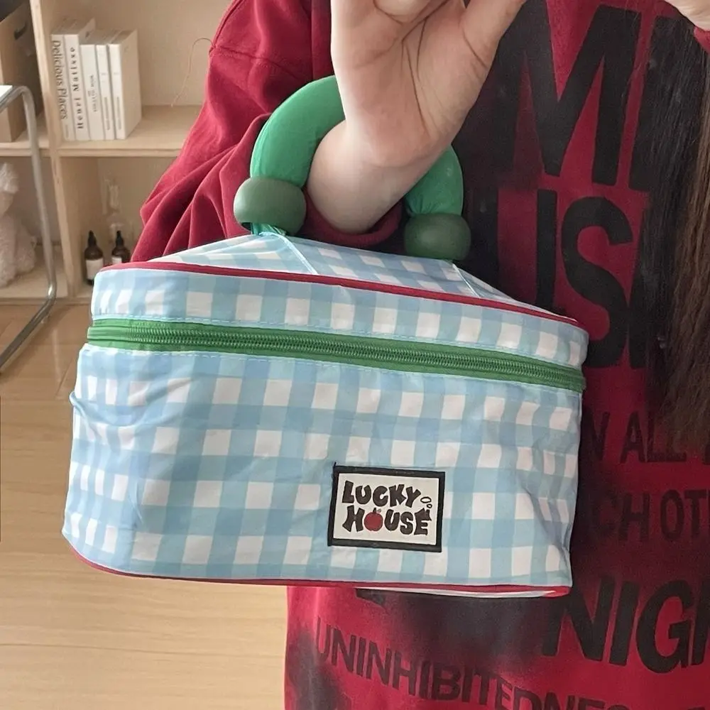 

Portable Travel Organizer Cosmetic Bag Large Capacity Cotton Makeup Bag Thickened Zipper Bags for Girl
