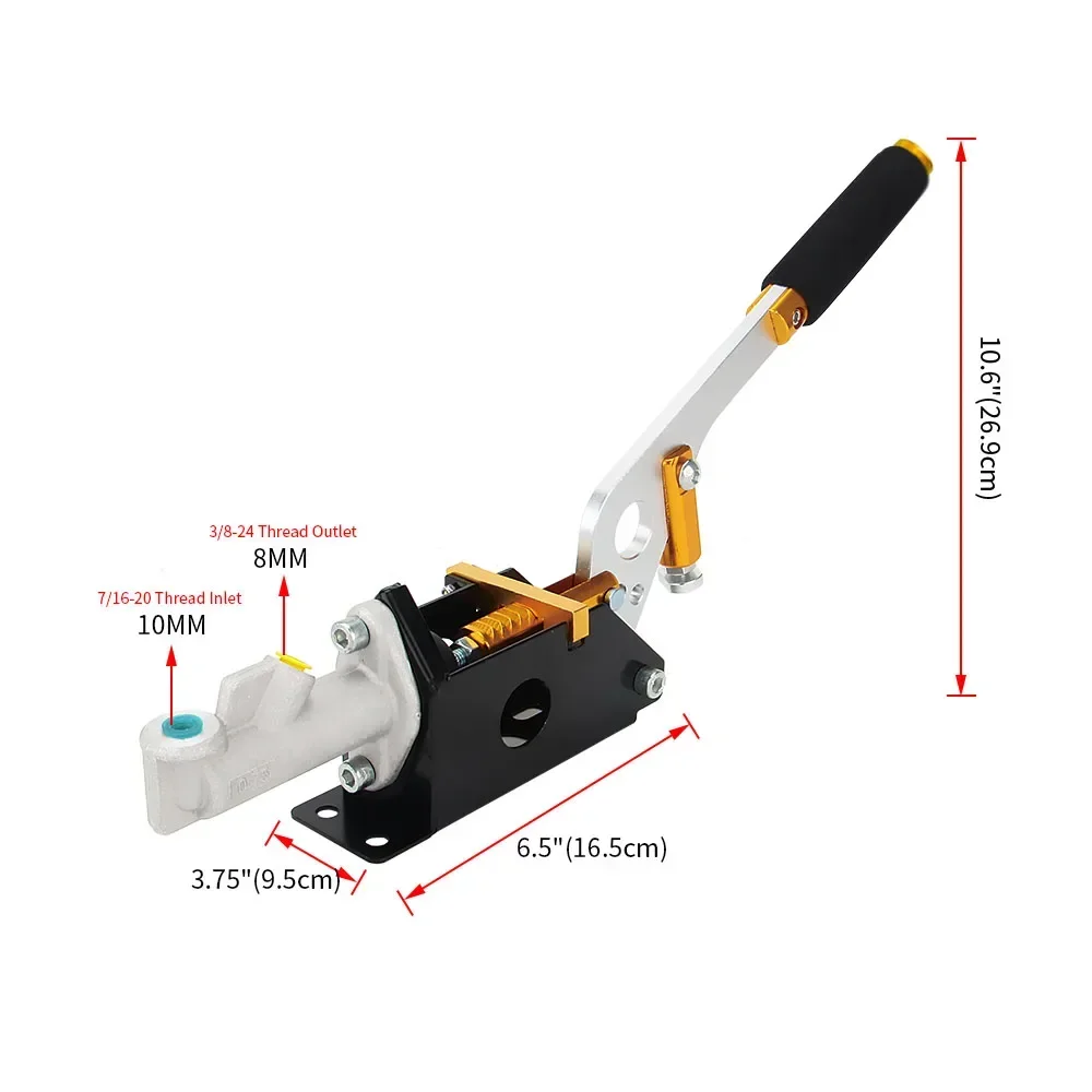 Universal Horizontal Competitive Handbrake Car Modification Hydraulic Handbrake Racing Car Parts Drift Hand Brake Parking Brake