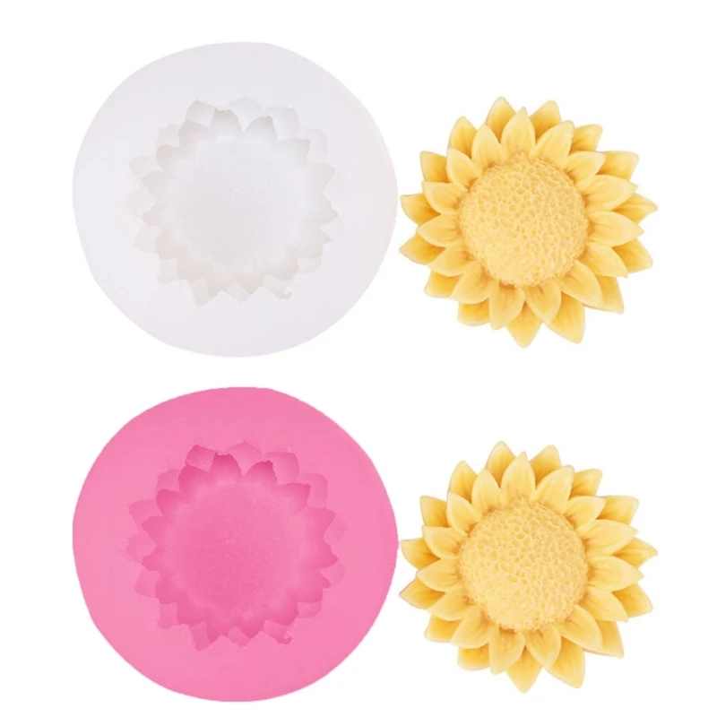 2025 New Sunflowers Shape Silicone Craft Moulds Silicone Soap Molds Silicone Candle Molds for DIY Hand-Making Home Decorations