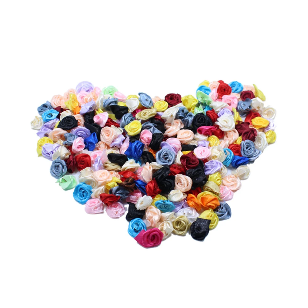 

cloth flowers cloth rose flowers rose flower head rose flower decor ribbon rose flower