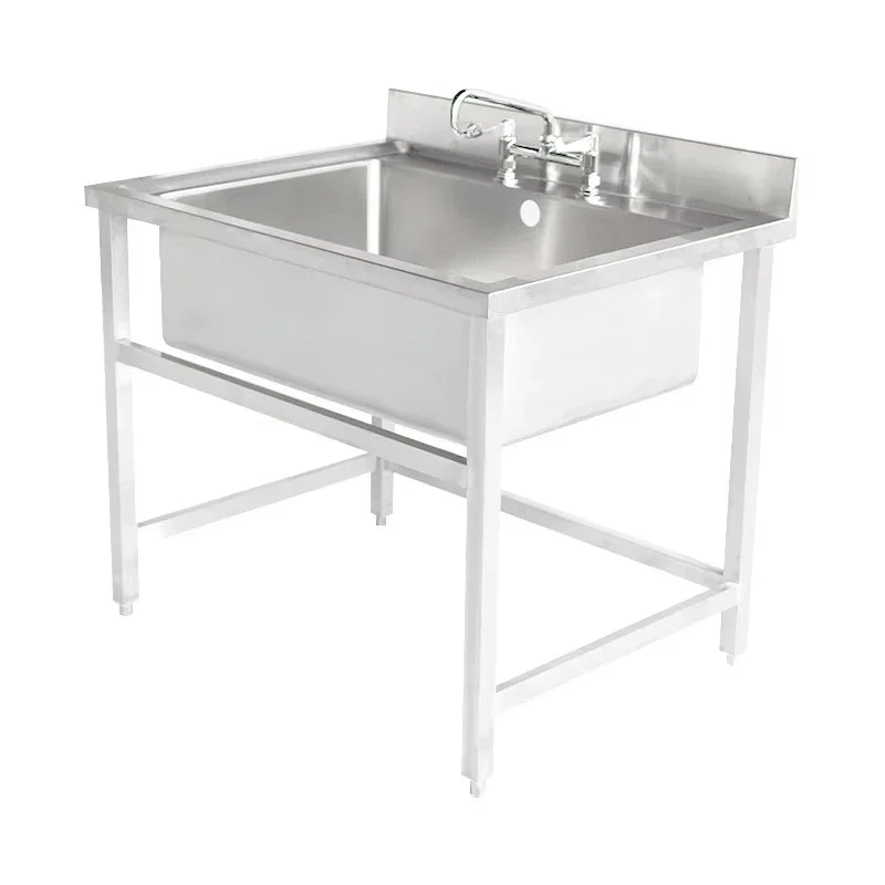 Commercial single-hole stainless steel dishwasher sinks for kitchen appliances