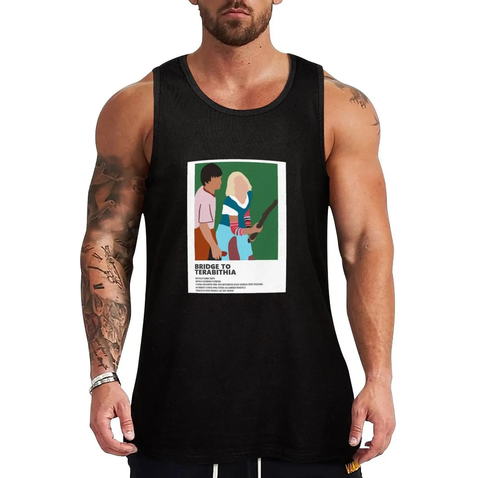 

Плакат фильма «Мост к террабитуи», майка, аниме, тренажерный зал, быстросохнущая футболка, спортивная одежда для мужчин