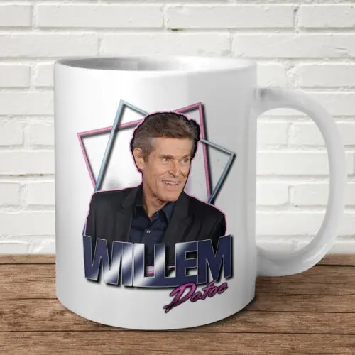 Willem Defoe Homage Mug Funny Comedy Spidey Present Gift Birthday Goblin Action