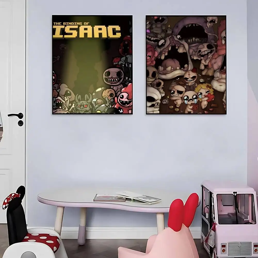 Game T-The Binding Of Isaac Poster Kraft Club Bar Paper Vintage Posters Wall Art Painting Bedroom Study Stickers