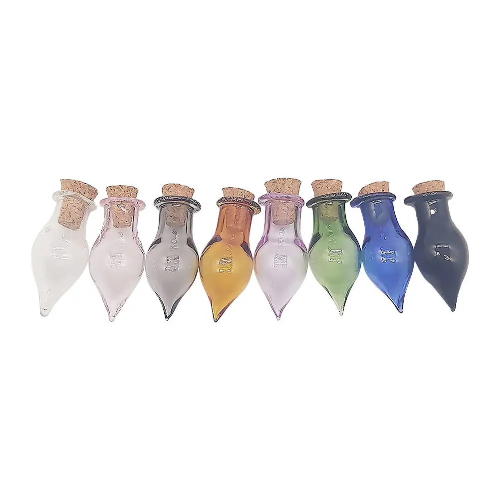 8Pcs Mini Glass Wishing Bottles for DIY Home Decor, Drift Message Jars, Perfume Storage & Gift Decoration