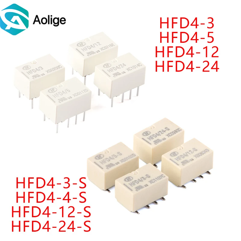 2PCS HFD4-3V 5V 12V… - image