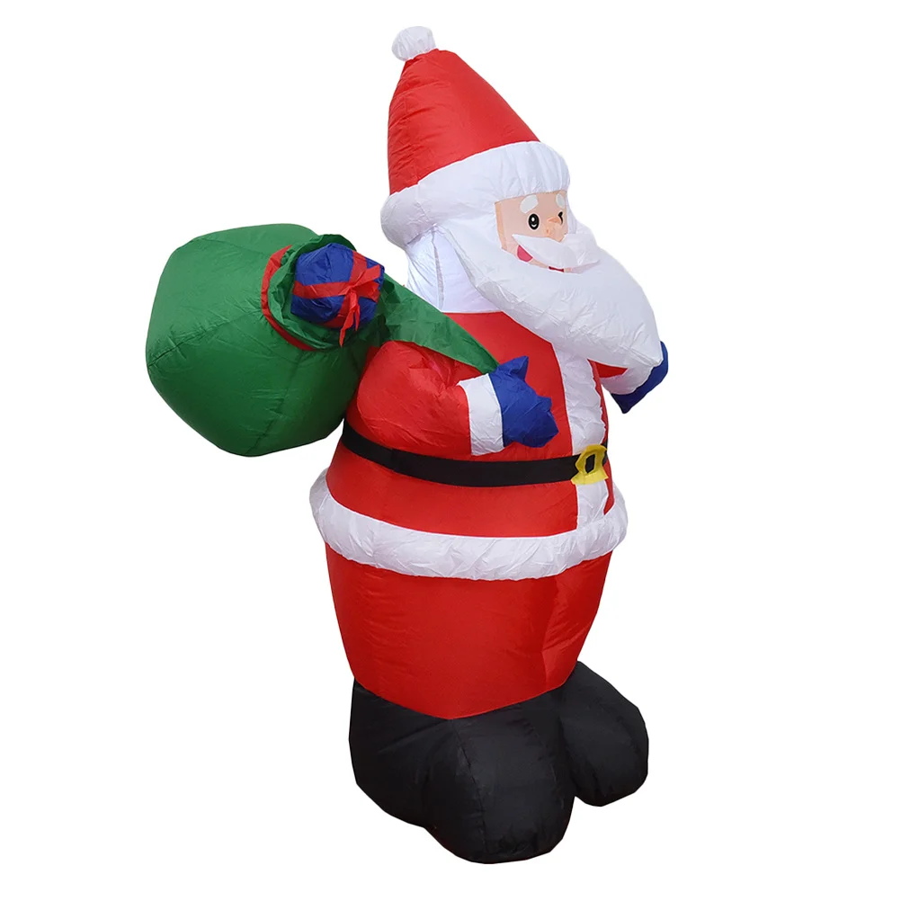 

Inflatable Santa Outdoor Decoration Fun Bright Xmas Inflatable Decorations for Home Garden Us Plug Santa Model