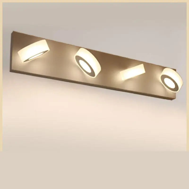 Imagem -03 - Led Strip Wall Light para Banheiro Farol Giratório de 360 ° Acrílico Led Mirror Hotel e Quarto Moderno Cosmetic Mirror Front Lamp