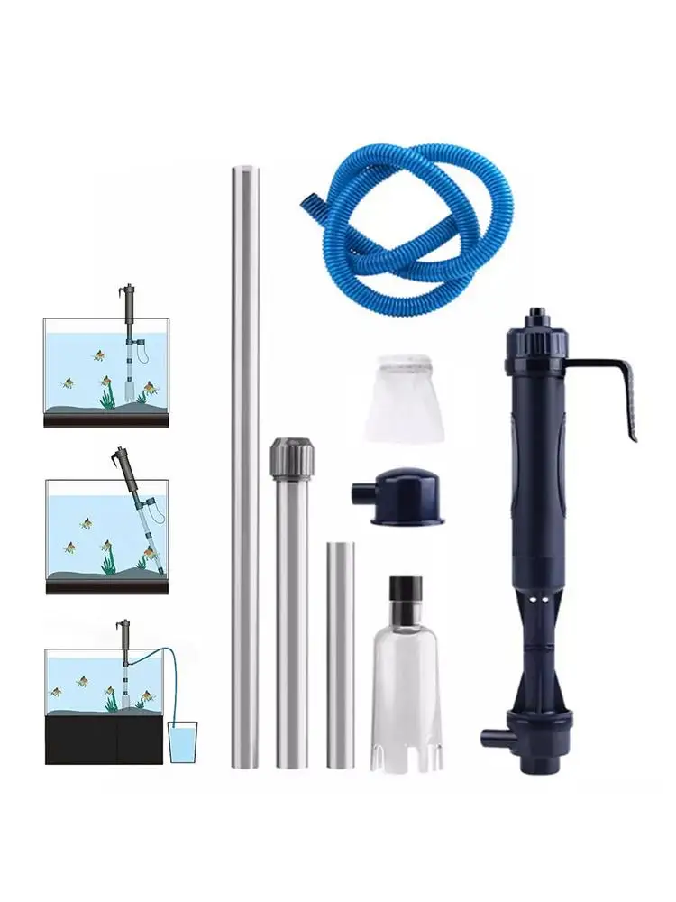 AliExpress NONE 4 In 1 Fish Tank Aquarium Suction Sand Washer Electric Syphon Operated Cleaner Vacuum Gravel Siphon Filter Water Changer Cleaner